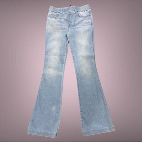 SPANX Denim - SPANX Light Wash Stretch Denim Flare Jeans Women’s 30x33 EUC